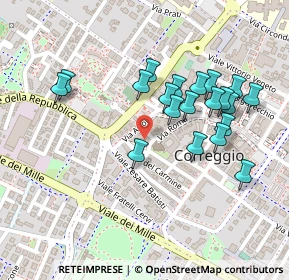 Mappa Via S. Francesco, 42015 Correggio RE, Italia (0.223)