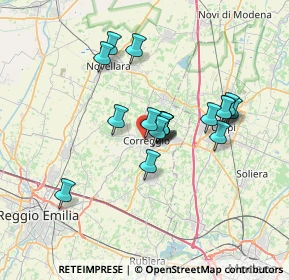 Mappa Via S. Francesco, 42015 Correggio RE, Italia (5.68222)