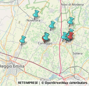 Mappa Via S. Francesco, 42015 Correggio RE, Italia (6.56182)