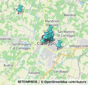 Mappa Via S. Francesco, 42015 Correggio RE, Italia (1.11364)
