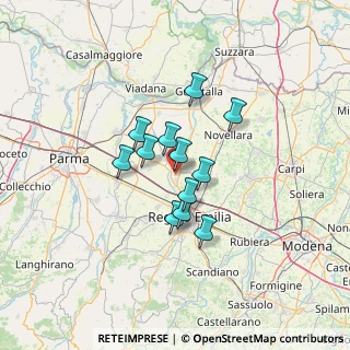 Mappa Via C. Prampolini, 42023 Cadelbosco di Sopra RE, Italia (9.295)