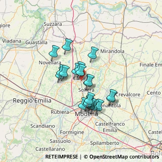Mappa Via Danubio, 41012 Carpi MO, Italia (10.529)