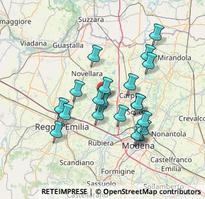 Mappa Via Giotto, 42015 Correggio RE, Italia (12.3575)