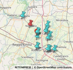 Mappa Via Giotto, 42015 Correggio RE, Italia (10.87333)