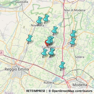 Mappa Via Ippolito Nievo, 42015 Correggio RE, Italia (5.95083)