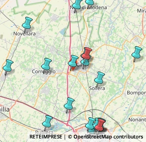 Mappa Via Morbidina di Quartirolo, 41012 Carpi MO, Italia (10.627)