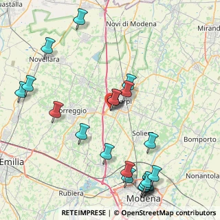 Mappa Via Morbidina di Quartirolo, 41012 Carpi MO, Italia (10.338)