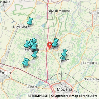Mappa Via Morbidina di Quartirolo, 41012 Carpi MO, Italia (6.6925)