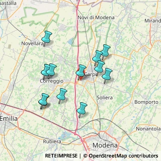 Mappa Via Morbidina di Quartirolo, 41012 Carpi MO, Italia (6.89077)