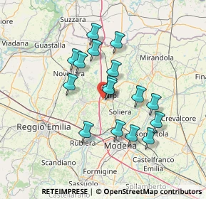 Mappa Via Morbidina di Quartirolo, 41012 Carpi MO, Italia (12.16313)