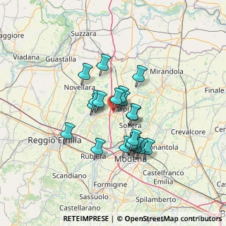 Mappa Via Morbidina di Quartirolo, 41012 Carpi MO, Italia (10.4735)