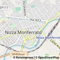 Mapa Nizza Monferrato