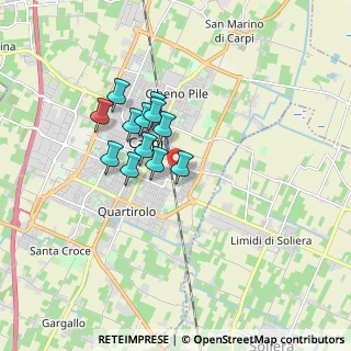 Mappa Via Terenzio, 41012 Carpi MO, Italia (1.28083)