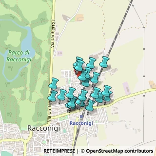 Mappa Via Benvenuto Cellini, 12035 Racconigi CN, Italia (0.3516)