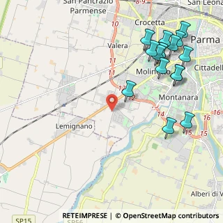 Mappa Strada Vigheffio, 43125 Parma PR, Italia (2.65063)