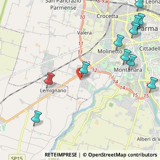 Mappa Strada Vigheffio, 43125 Parma PR, Italia (3.05727)