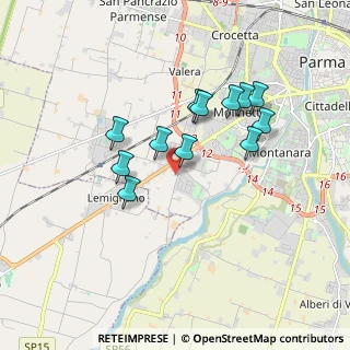 Mappa Strada Vigheffio, 43125 Parma PR, Italia (1.54333)
