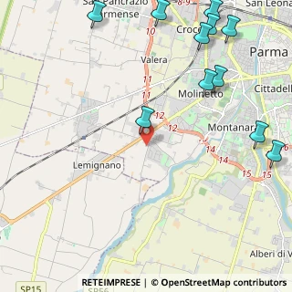 Mappa Strada Vigheffio, 43125 Parma PR, Italia (3.08818)