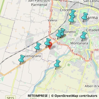 Mappa Strada Vigheffio, 43125 Parma PR, Italia (2.08091)