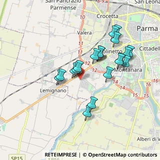 Mappa Strada Vigheffio, 43125 Parma PR, Italia (1.7095)