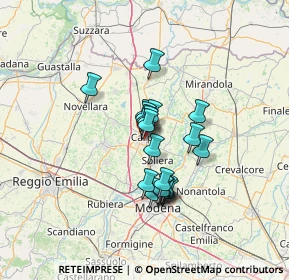 Mappa Via Achille Grandi, 41012 Carpi MO, Italia (9.5155)