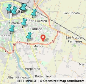 Mappa Strada Budellungo, 43123 Parma PR, Italia (3.12818)