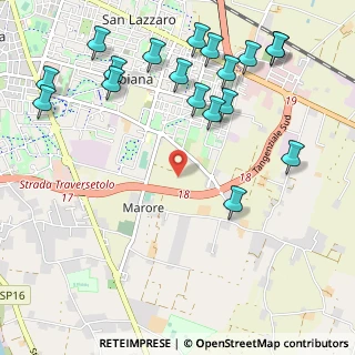 Mappa Strada Budellungo, 43123 Parma PR, Italia (1.32944)