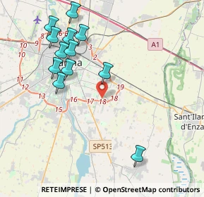 Mappa Strada Budellungo, 43123 Parma PR, Italia (4.41167)