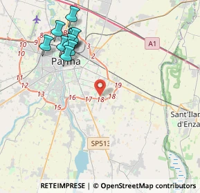 Mappa Strada Budellungo, 43123 Parma PR, Italia (4.60364)