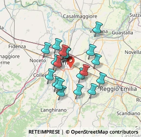 Mappa Strada Budellungo, 43123 Parma PR, Italia (10.2775)