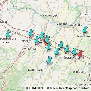 Mappa Strada Budellungo, 43123 Parma PR, Italia (15.22846)