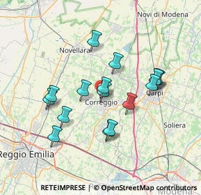 Mappa Vicino a via zavattini, 42015 Correggio RE, Italia (6.415)