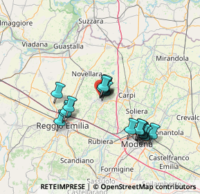 Mappa Vicino a via zavattini, 42015 Correggio RE, Italia (12.2505)