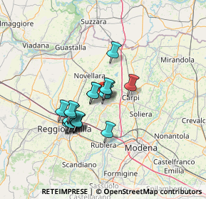 Mappa Vicino a via zavattini, 42015 Correggio RE, Italia (10.7515)