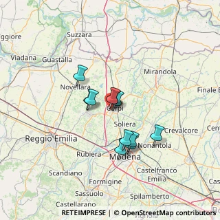 Mappa Via Atene, 41012 Carpi MO, Italia (9.69727)