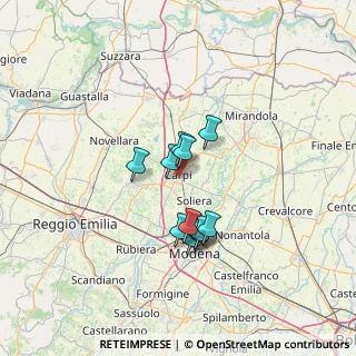 Mappa Via Silvio Pellico, 41012 Carpi MO, Italia (9.84)