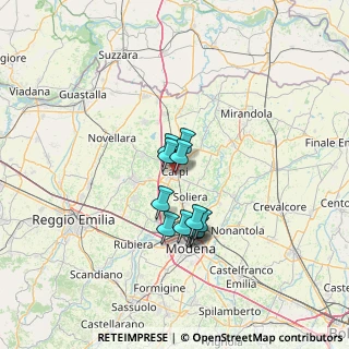 Mappa Via Silvio Pellico, 41012 Carpi MO, Italia (9.8075)