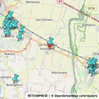 Mappa Via Marco Piccinini, 43123 San Prospero PR, Italia (3.797)
