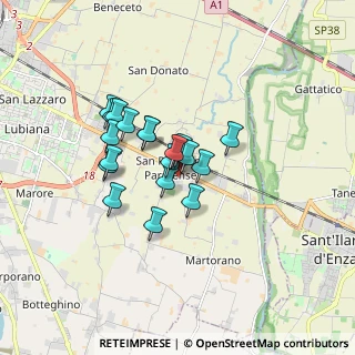 Mappa Via Marco Piccinini, 43123 San Prospero PR, Italia (1.176)