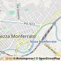 Kaart Nizza Monferrato