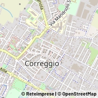 Mapa Correggio