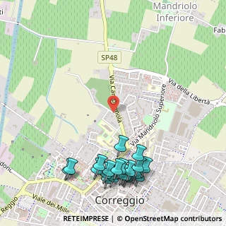 Mappa Via Lazzaretto, 42015 Correggio RE, Italia (0.683)