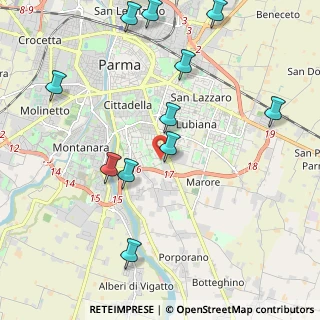 Mappa Via Marco Biagi, 43123 Parma PR, Italia (2.40909)