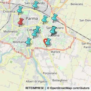 Mappa Strada Comunale Santa Margherita, 43123 Parma PR, Italia (1.90083)