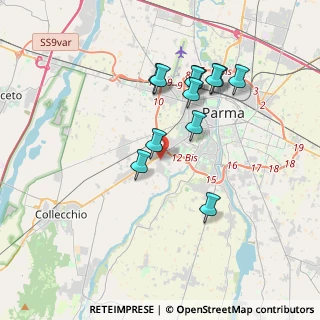 Mappa Strada Tronchi, 43125 Parma PR, Italia (3.34917)