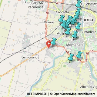 Mappa Strada Tronchi, 43125 Parma PR, Italia (2.54278)
