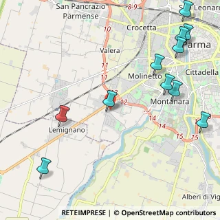 Mappa Strada Tronchi, 43125 Parma PR, Italia (2.9)