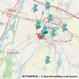 Mappa Str. Tronchi, 43125 Parma PR, Italia (3.3525)