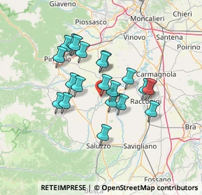 Mappa Via IV Novembre, 10068 Villafranca Piemonte TO, Italia (11.1505)