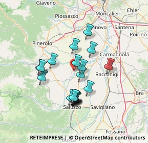 Mappa Via IV Novembre, 10068 Villafranca Piemonte TO, Italia (11.9405)